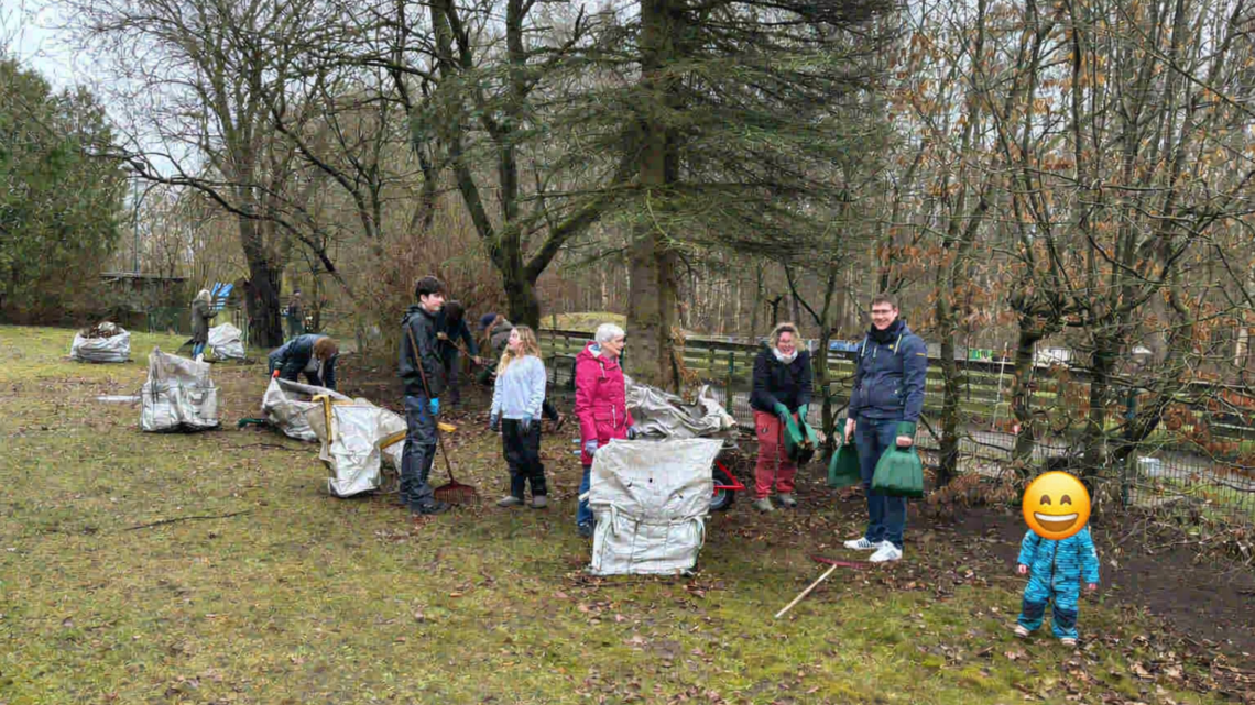 Frühjahrsputz auf unserem Vereinsgelände